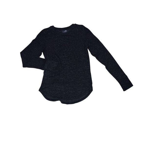 Warm Essentials By Cuddl Duds Long Sleeve Black Heathered Womens Top Size S. - Picture 5 of 8
